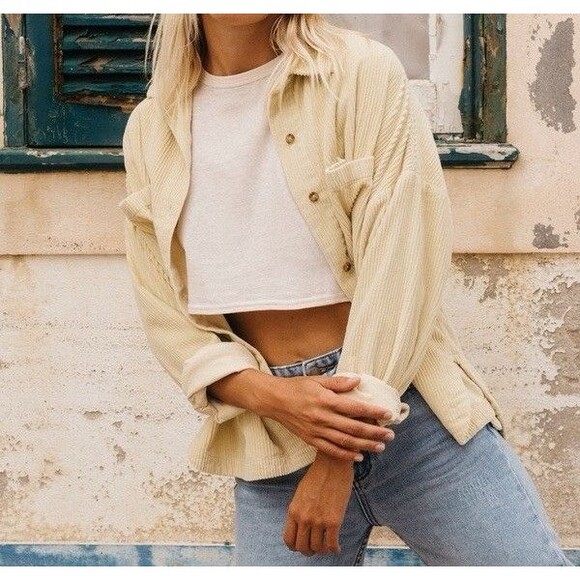 Billabong Stoked On You Twill Shirt Size: Medium NWT - Picture 4 of 7